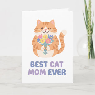 Bästa kattmamma någonsin Tabby Katt Grafisk Kort