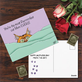 Bästa kattmamma någonsin!  vykort