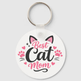 Bästa kattmamma nyckelring