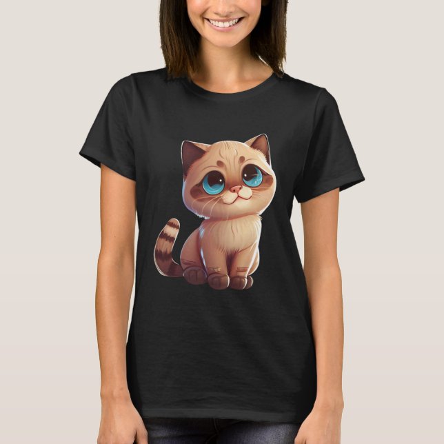 Bästa kattmamma och kattpappa 3 t shirt (Framsida)