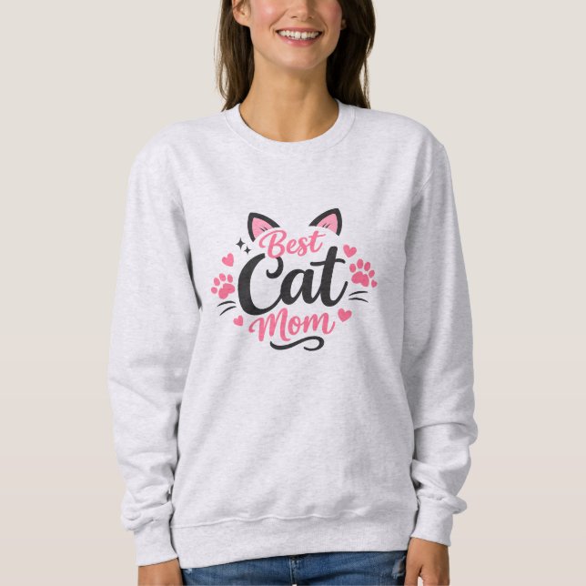 Bästa kattmamma t shirt (Framsida)