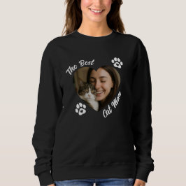 "Bästa kattmamman" Personligt fotohjärta T Shirt