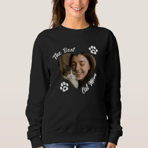 "Bästa kattmamman" Personligt fotohjärta T Shirt