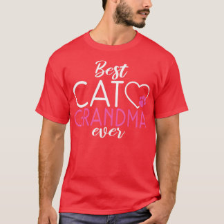 Bästa kattmormor Kattunge Älskare T Shirt