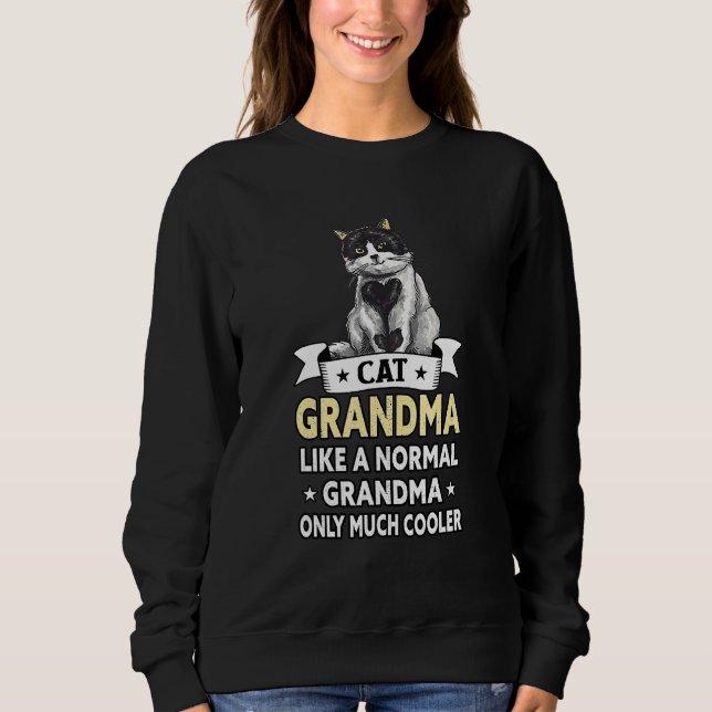 Bästa kattmormor någonsin, katt t shirt (Framsida)