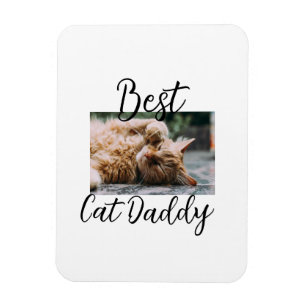 Bästa kattpappa föräldrar husdjur foto pappa mamma magnet