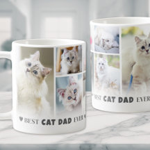 Bästa kattpappa fotokollage