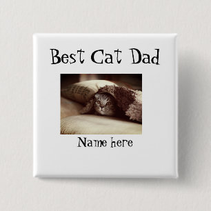 bästa kattpappa fotonamn fadersdag husdjurs pappa knapp