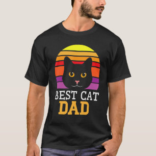 Bästa kattpappa glädjedag kattpappa pappa far son t shirt