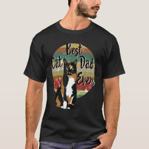 Bästa kattpappa någonsin Calico fadersdagspresent  T Shirt