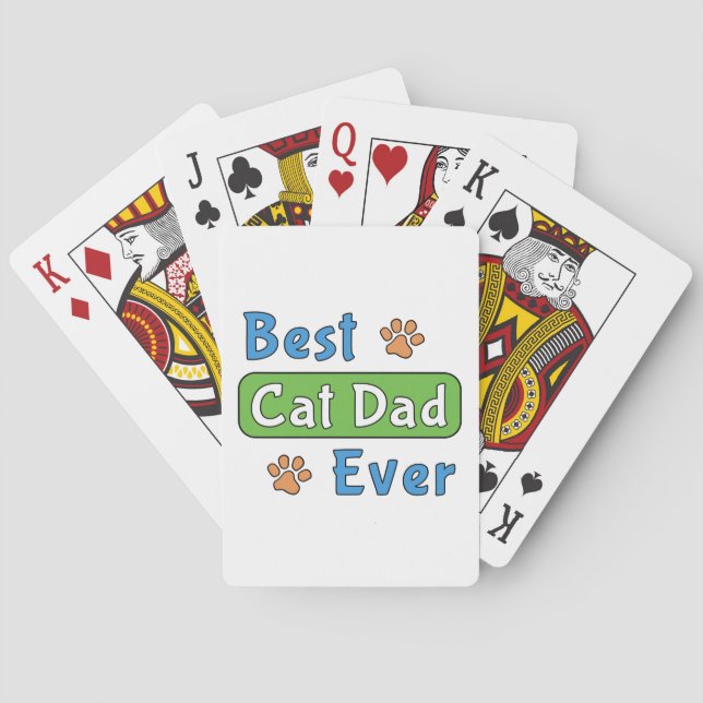 Bästa kattpappa någonsin casinokort (Baksidan)