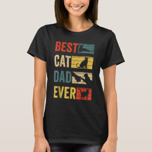 Bästa kattpappa någonsin Fars dag kattpappa T Shirt