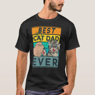 Bästa kattpappa någonsin Fars dag Pappa Fader Cita T Shirt