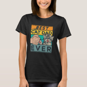 Bästa kattpappa någonsin Fars dag Pappa Faderlig f T Shirt