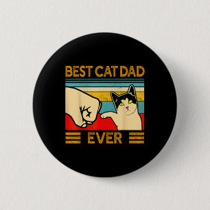 Bästa kattpappa någonsin Fars dag-present kattpapp Knapp