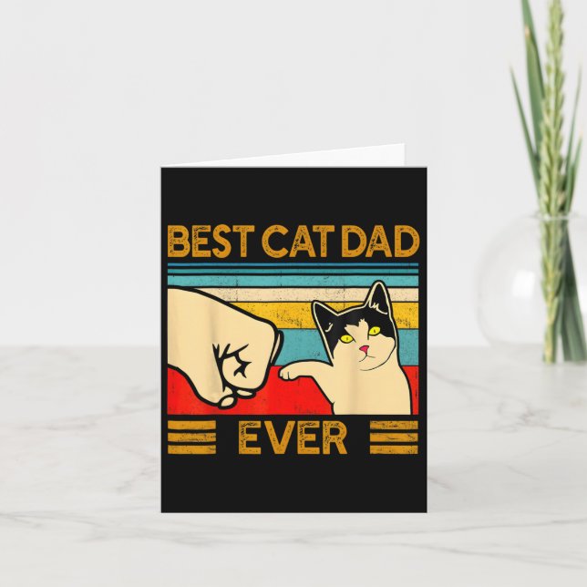 Bästa kattpappa någonsin Fars dag present kattpapp Kort (Framsida)