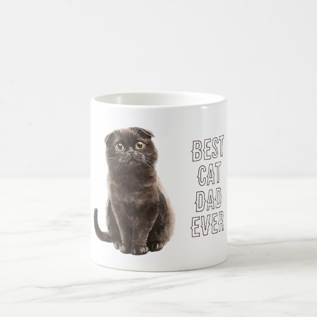 Bästa kattpappa någonsin kaffemugg (Center)