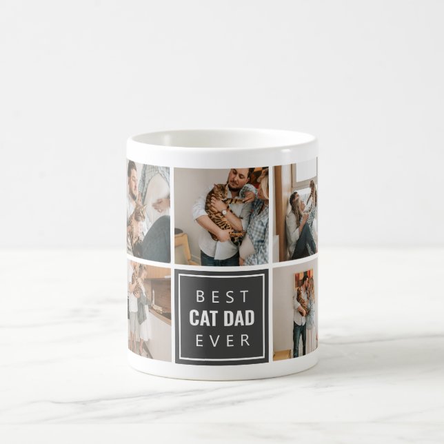 Bästa kattpappa någonsin kaffemugg (Center)