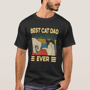 Bästa kattpappa någonsin Kattfar Vintage stil kat T Shirt