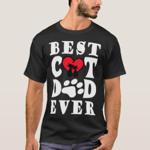 Bästa kattpappa någonsin kattpappa fader dag jul t shirt