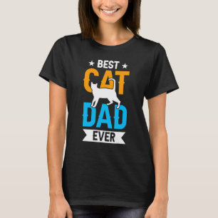 Bästa kattpappa någonsin Pappa Fader-citat Fars da T Shirt