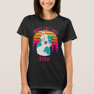 Bästa kattpappa någonsin Pappa Far Brukade T Shirt