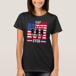 Bästa kattpappa någonsin Pappa Fars dag Fader Cita T Shirt
