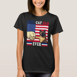 Bästa kattpappa någonsin pappa fars dag fader cita t shirt