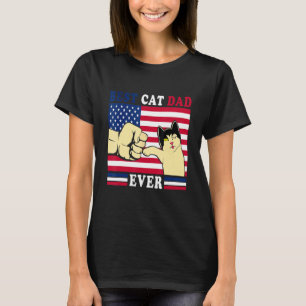 Bästa kattpappa någonsin pappa fars dag fader cita t shirt
