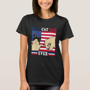 Bästa kattpappa någonsin pappa fars dag fader cita t shirt