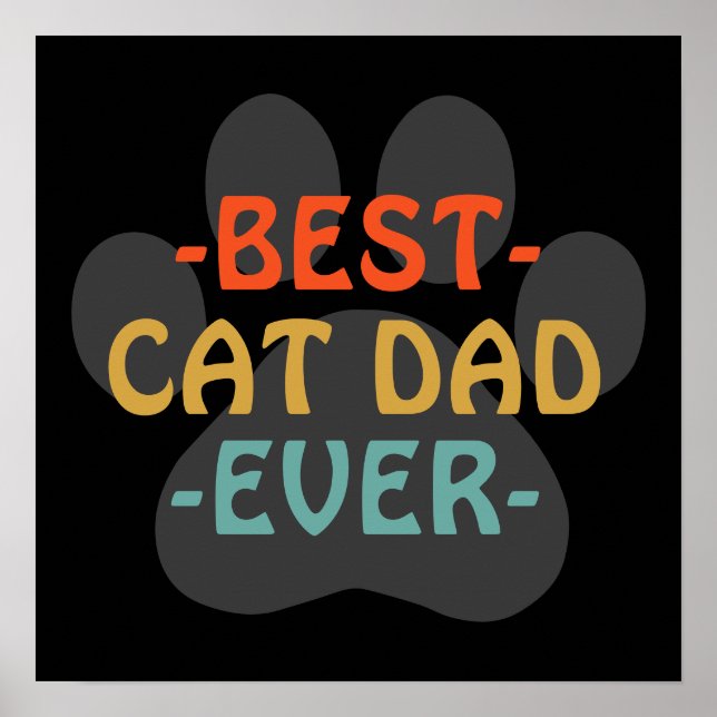 Bästa kattpappa någonsin poster (Framsidan)