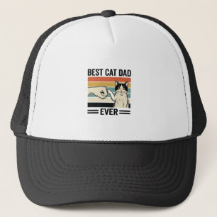 Bästa kattpappa någonsin Retro katt knytnäve skjor Keps