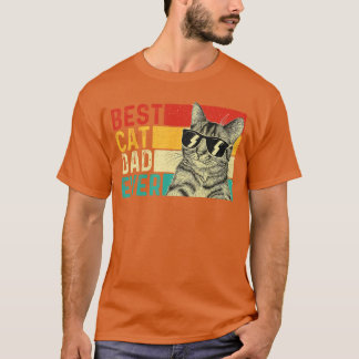 Bästa kattpappa någonsin Retro Vintage Djur Kattäl T Shirt