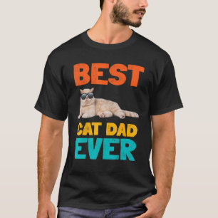 Bästa kattpappa någonsin Rolig kathustare Korthåri T Shirt