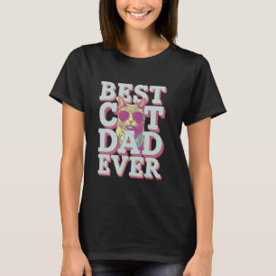 Bästa kattpappa någonsin rolig katt meme t shirt