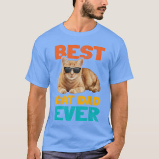 Bästa kattpappa någonsin Rolig kattägare födelseda T Shirt