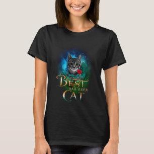 Bästa kattpappa någonsin Rolig kattunge Tabby katt T Shirt