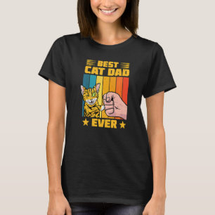 Bästa kattpappa någonsin smaskar katter Uppfostra T Shirt