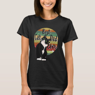 Bästa kattpappa någonsin Smoking Fars dag Retro T Shirt