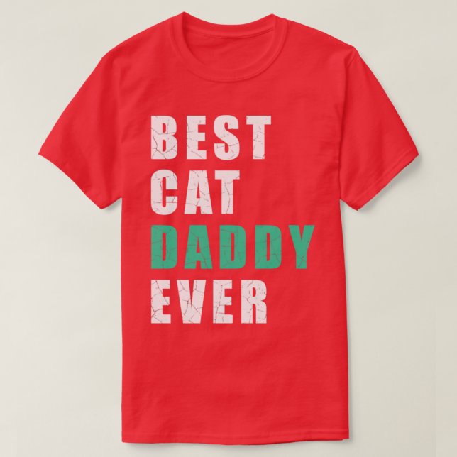 bästa kattpappa någonsin t shirt (Design framsida)