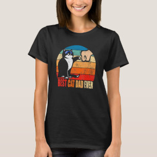 Bästa kattpappa någonsin tass knytnäve Fars dag T Shirt