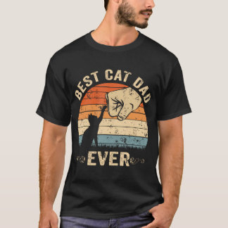 Bästa kattpappa någonsin Vintage fars dag pappa ka T Shirt
