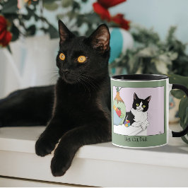 Bästa kattpappa Söt smokingkatt Fars dag Mugg