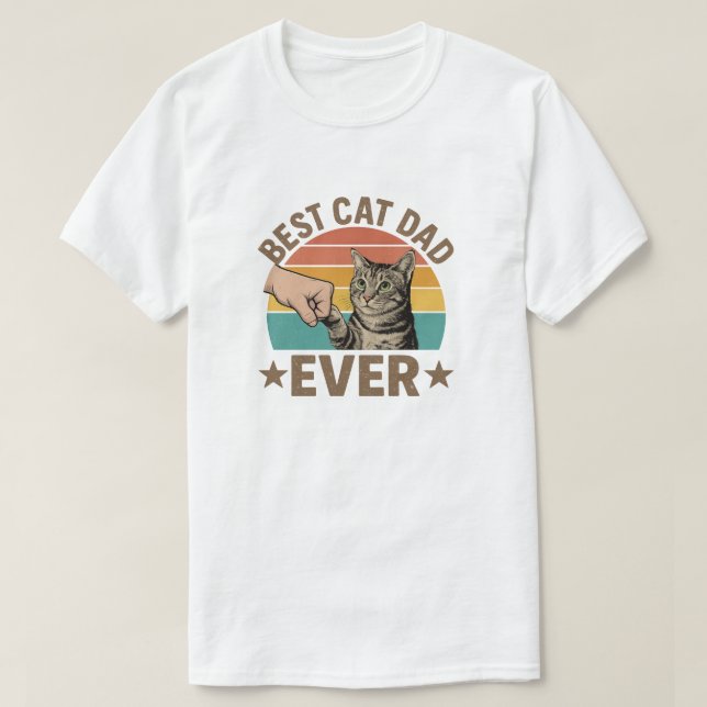 bästa kattpappa  t shirt (Design framsida)