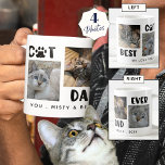 BÄSTA KATTPAPPAN NÅGONSIN Fotokollage Tassavtryck Kaffemugg<br><div class="desc">Modern BÄSTA KAT PAPPA PIA-utskriftstypografi med fyra foton och personlig med ditt meddelande eller så kan du ta bort exempeltexten för att lämna området tomt under rubriken. FOTOTIP: För snabbaste/bästa resultat väljer du ett foto med subjekt i mitten och/eller före skörd till en kvadratisk form före uppladdning. Kontakta designern innan...</div>