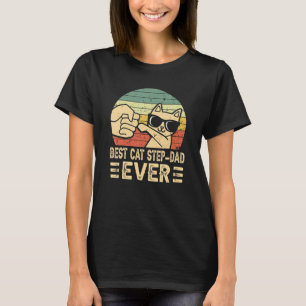Bästa kattstyvfar någonsin Bump Fit Fars dag Papp T Shirt