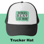 Bästa kattsvart grönt mamma keps<br><div class="desc">Fira världens bästa katt mamma med den här snyggtens truckerkeps! Perfekt för djur älskare som stolt bäror sina kattdjur-vänliga hjärtan på sina sleever (eller huvuden!). Oavsett om du har slut på felen, slår på parken eller bara hänger med päls spädbarn, så behållor det här att du coolor och visar upp...</div>