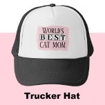 Bästa kattsvart rosa mamma keps<br><div class="desc">Fira världens bästa katt mamma med den här snyggtens truckerkeps! Perfekt för djur älskare som stolt bäror sina kattdjur-vänliga hjärtan på sina sleever (eller huvuden!). Oavsett om du har slut på felen, slår på parken eller bara hänger med päls spädbarn, så behållor det här att du coolor och visar upp...</div>