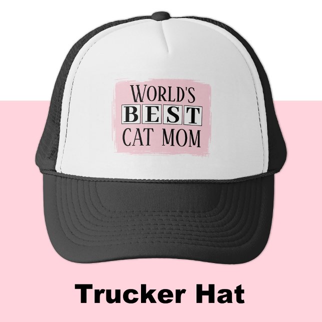 Bästa kattsvart rosa mamma keps (Skapare uppladdad)