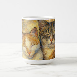 Bästa kattvänner Klimt-inspirerad Kaffemugg